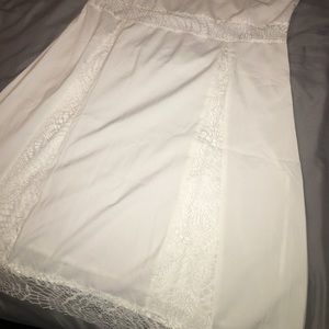 White dress with lace details